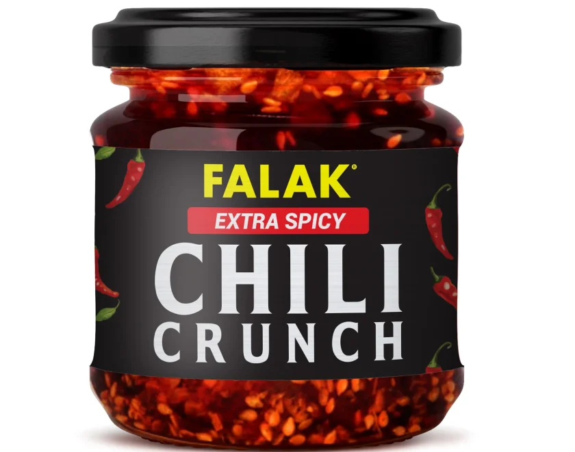 Falak Extra Spicy Chili Crunch 3d Front